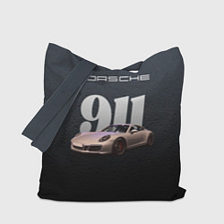 Сумка-шопер Спортивный автомобиль Porsche 911, цвет: 3D-принт