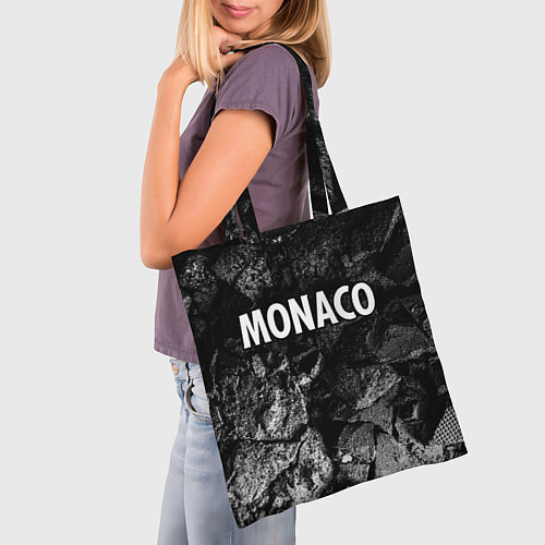 Сумка-шоппер Monaco black graphite / 3D-принт – фото 3