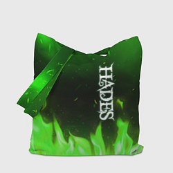 Сумка-шопер Logo Hades green hell fire, цвет: 3D-принт