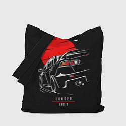 Сумка-шопер Mitsubishi Lancer Evo 10, цвет: 3D-принт