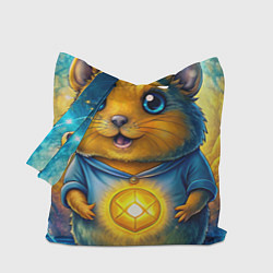 Сумка-шопер Хомяк в криптовалюте, цвет: 3D-принт