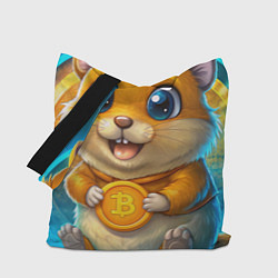 Сумка-шопер Хомячок с криптой, цвет: 3D-принт