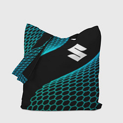 Сумка-шопер Suzuki electro hexagon, цвет: 3D-принт