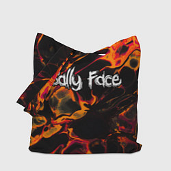 Сумка-шопер Sally Face red lava, цвет: 3D-принт