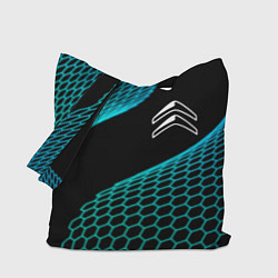 Сумка-шопер Citroen electro hexagon, цвет: 3D-принт