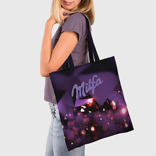 Сумка-шоппер Milfa logo / 3D-принт – фото 3