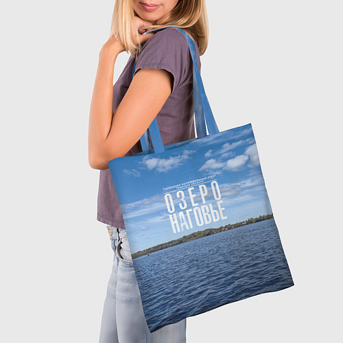 Сумка-шоппер Озеро Наговье / 3D-принт – фото 3