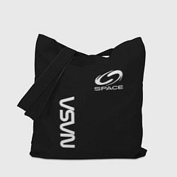 Сумка-шопер Nasa space logo white, цвет: 3D-принт