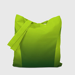 Сумка-шопер Яркий зеленый градиентный комбинированный узор, цвет: 3D-принт
