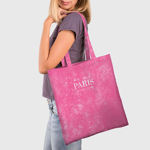 Сумка-шоппер Pink Paris / 3D-принт – фото 3