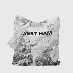 Сумка-шопер West Ham white graphite, цвет: 3D-принт