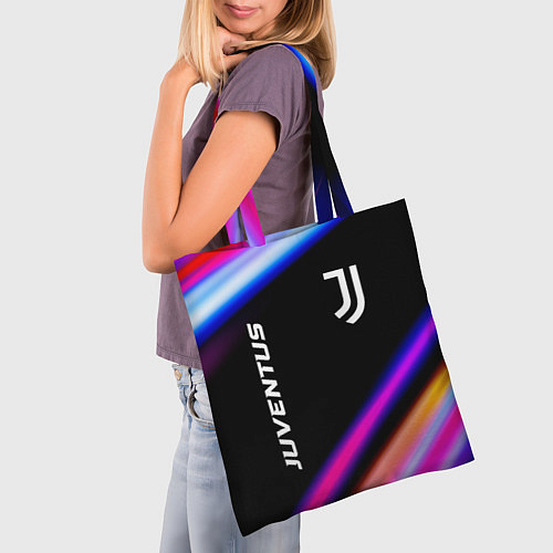 Сумка-шоппер Juventus speed game lights / 3D-принт – фото 3