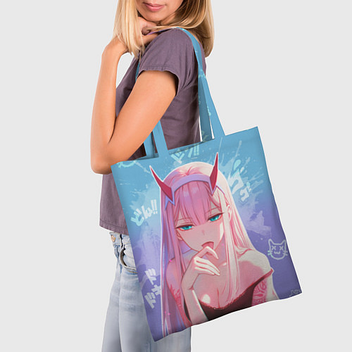 Сумка-шоппер Zero two аниме / 3D-принт – фото 3