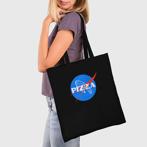Сумка-шоппер Пица мем бренд / 3D-принт – фото 3