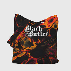 Сумка-шопер Black Butler red lava, цвет: 3D-принт