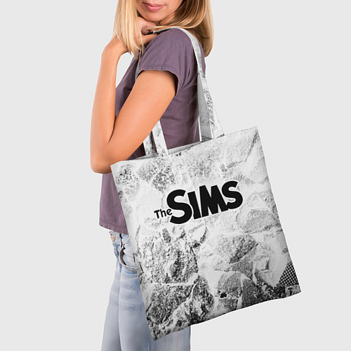 Сумка-шоппер The Sims white graphite / 3D-принт – фото 3