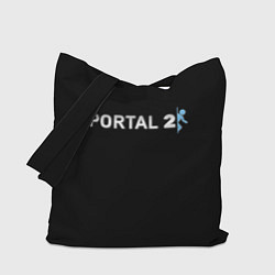 Сумка-шопер Portal 2 logo, цвет: 3D-принт