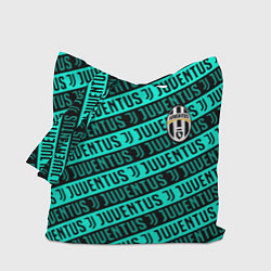 Сумка-шопер Juventus pattern logo steel, цвет: 3D-принт