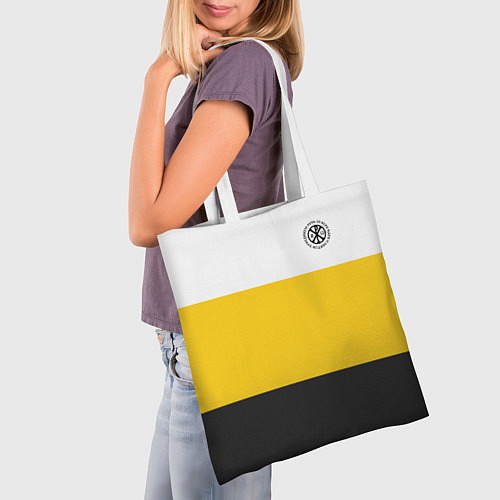 Сумка-шоппер За веру царя и святую триединую Русь Хризма / 3D-принт – фото 3