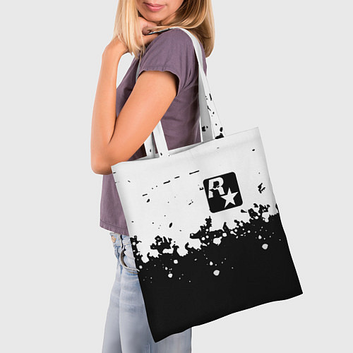 Сумка-шоппер Рокстар краски / 3D-принт – фото 3