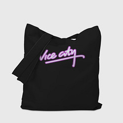 Сумка-шоппер Vice city logo neon