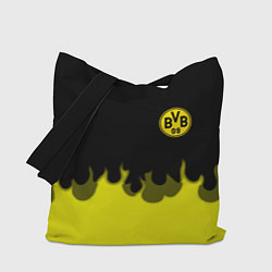 Сумка-шопер Borussia fire fc, цвет: 3D-принт