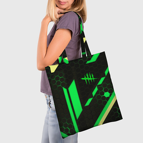 Сумка-шоппер Dead by daylight geometry pattern / 3D-принт – фото 3