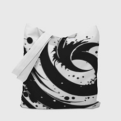 Сумка-шоппер Ai art black and white abstraction