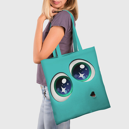 Сумка-шоппер Зависть эмоция - глаза крупно / 3D-принт – фото 3