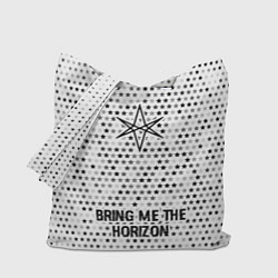 Сумка-шопер Bring Me the Horizon glitch на светлом фоне по-цен, цвет: 3D-принт
