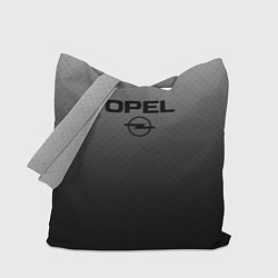 Сумка-шопер Opel тёмно-серый градиент, цвет: 3D-принт