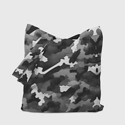 Сумка-шопер Серый камуфляж внутренних войск, цвет: 3D-принт