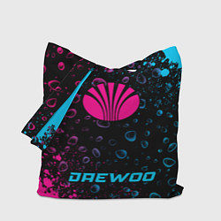 Сумка-шопер Daewoo - neon gradient по-центру, цвет: 3D-принт