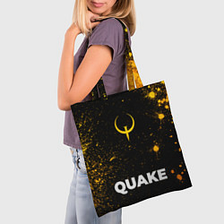 Сумка-шопер Quake - gold gradient по-центру, цвет: 3D-принт — фото 2