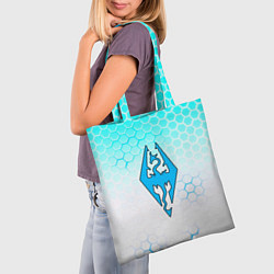 Сумка-шопер The elder scrolls hexagon, цвет: 3D-принт — фото 2