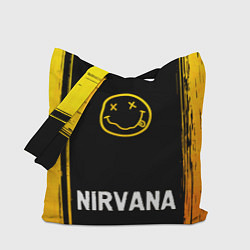 Сумка-шопер Nirvana - gold gradient по-центру, цвет: 3D-принт