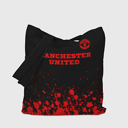 Сумка-шопер Manchester United - red gradient посередине, цвет: 3D-принт