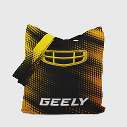 Сумка-шопер Geely - gold gradient по-центру, цвет: 3D-принт