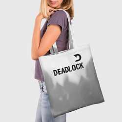 Сумка-шопер Deadlock glitch на светлом фоне посередине, цвет: 3D-принт — фото 2