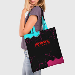 Сумка-шопер Comix zone hexagon, цвет: 3D-принт — фото 2