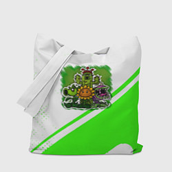 Сумка-шопер Plants vs Zombies geometry, цвет: 3D-принт