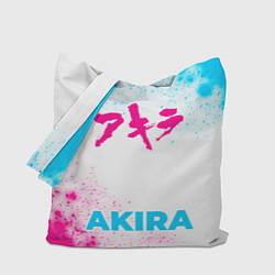 Сумка-шопер Akira neon gradient style по-центру, цвет: 3D-принт