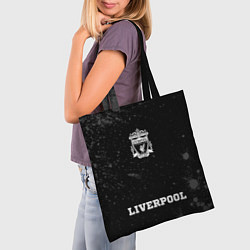 Сумка-шопер Liverpool sport на темном фоне по-центру, цвет: 3D-принт — фото 2