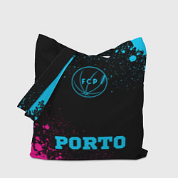 Сумка-шопер Porto - neon gradient по-центру, цвет: 3D-принт