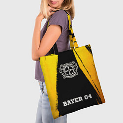 Сумка-шопер Bayer 04 - gold gradient по-центру, цвет: 3D-принт — фото 2