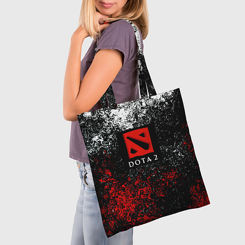 Сумка-шоппер Dota 2 брызги красок / 3D-принт – фото 3