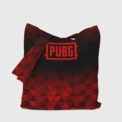 Сумка-шопер PUBG red poly, цвет: 3D-принт