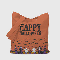 Сумка-шопер Happy Halloween pattern, цвет: 3D-принт