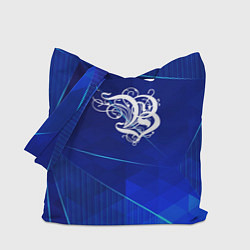 Сумка-шопер Burzum blue poly, цвет: 3D-принт