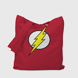 Сумка-шоппер Flash on red background